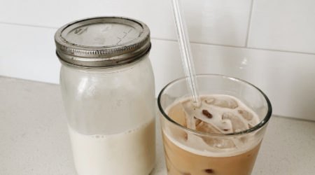 Homemade coffee creamer and latte recipe