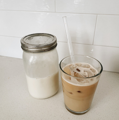 Homemade coffee creamer and latte recipe