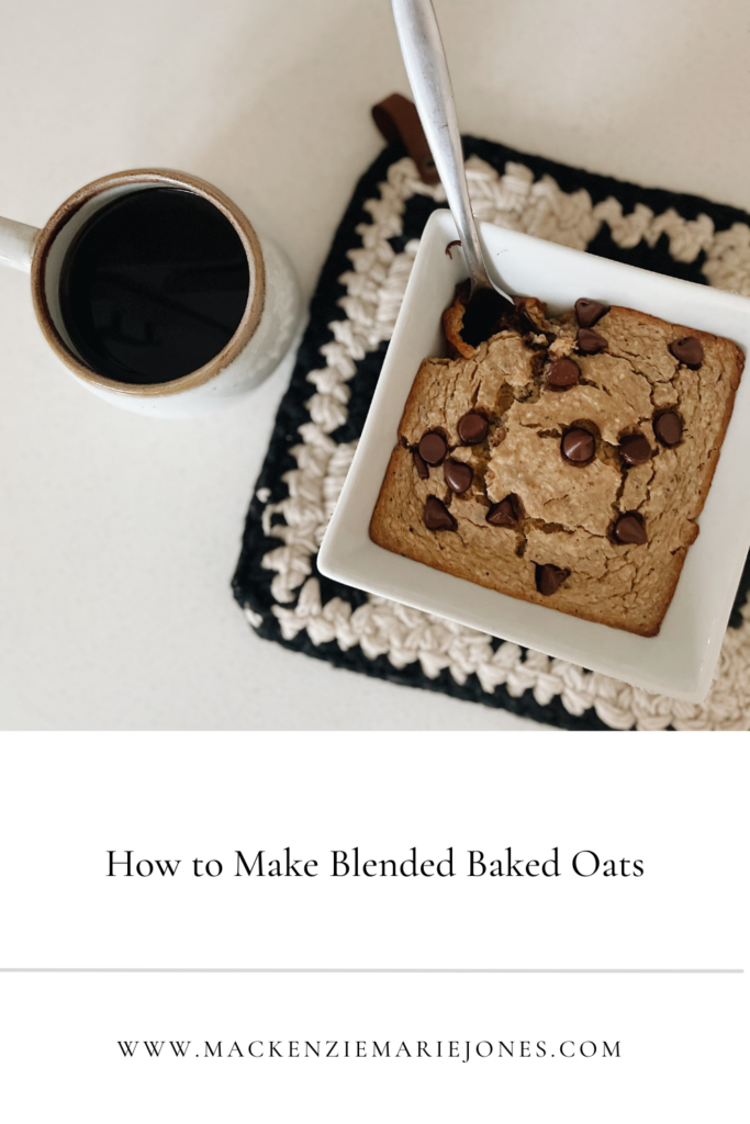 How to Make Blended Baked Oats